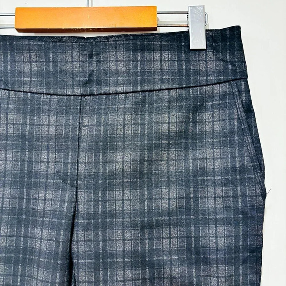 DALIA – Gray plaid skinny pants | Office-ready stretch trousers * - Picture 6 of 8